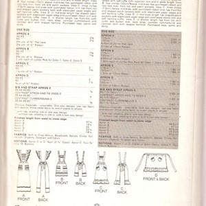 Style 4066 Pattern Butterick Sewing Pattern 4066 - Uniforms - Men and Women's - Aprons ...