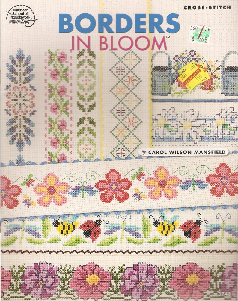 Floral Borders Mini Motifs Borders in Bloom CROSS STITCH Patterns
