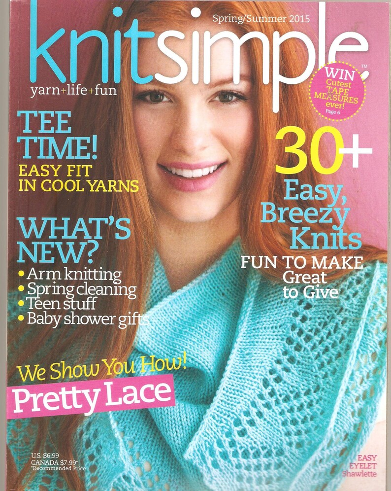Knit Simple Magazine Knitting Patterns Women's Clothes Etsy