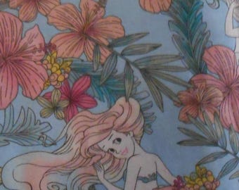 FABRIC -Ariel - Licensed Cotton Fabric The Little Mermaid - Disney Princess