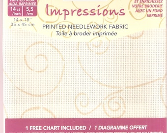 Printed Needlework Fabric -Embroidery - Aida Fabric