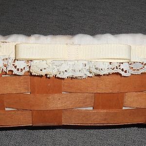 Longaberger Small Basket With Fabric and Plastic Liner