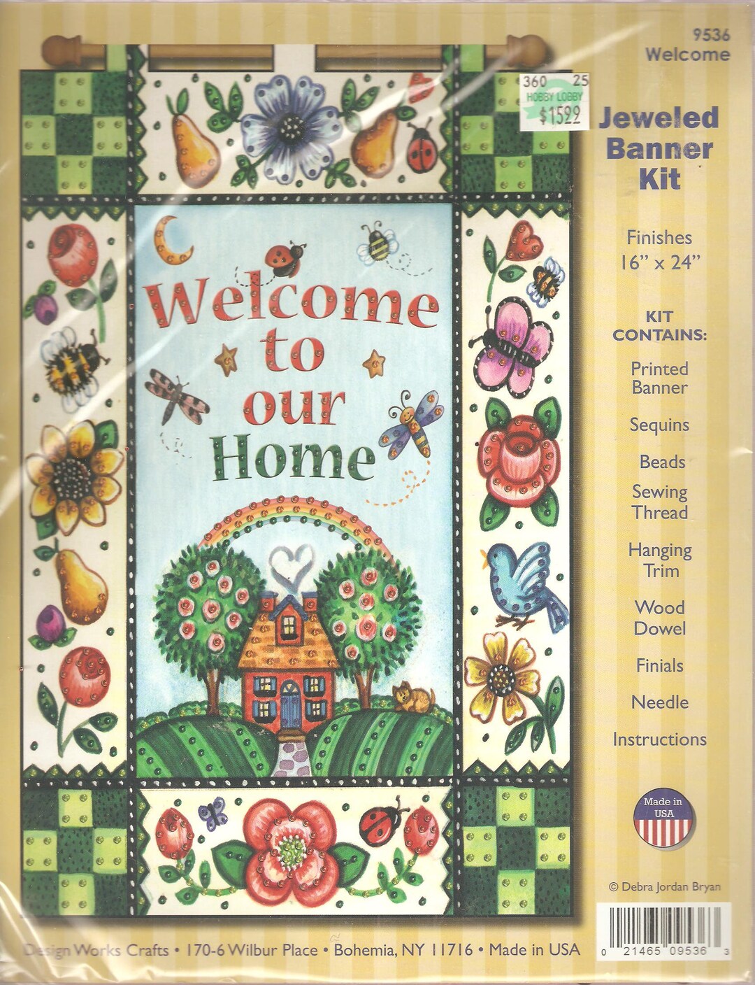 Jeweled Banner Kit to Our Home Craft Kit Home Etsy