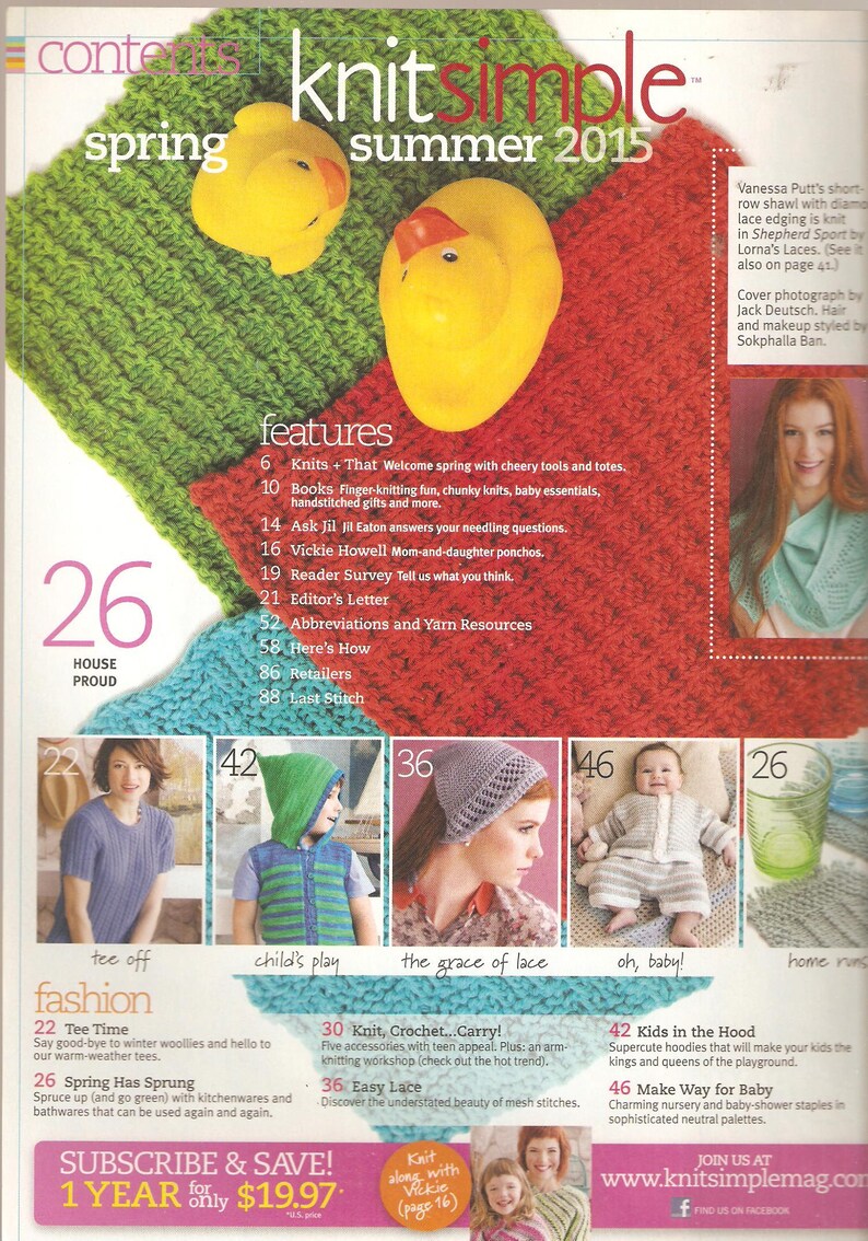 Knit Simple Magazine Knitting Patterns Women's Clothes Etsy