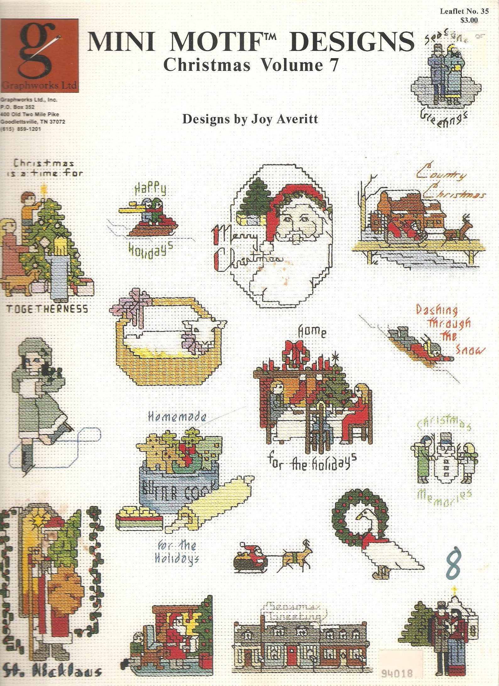 Christmas Volume 7 Vintage CROSS STITCH Craft Books Mini Etsy