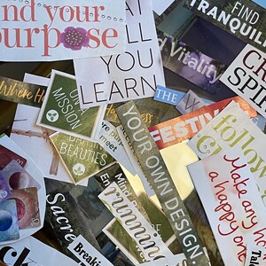 Vision Board Kit Printables Magazine Cut Outs Vision Board Magazine ...