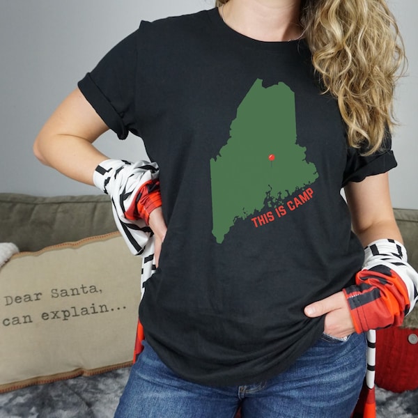 Custom Maine map dot camp shirt maine gifts state of maine shirt gift for him 207 is heaven maine t shirt maine tee Maine Upta camp shirt