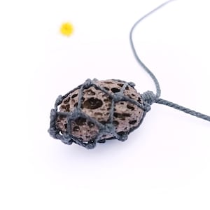 Lava pendant, lava necklace, lava jewellery, brown lava pendant, lava, brown lava, mens necklace, aromatherapy diffuser, lightweight pendant