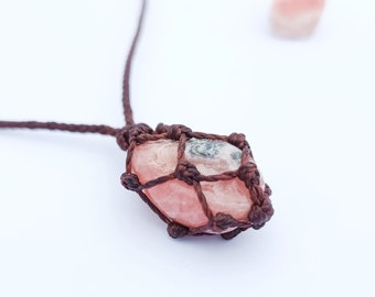 Rhodochrosite necklace, Rhodochrosite, Rhodochrosite jewelry, pink stone necklace, love gift, gift for her, pink crystals, crystal necklace