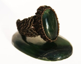 Jade ring - green jade ring - jade jewellery - jade jewelry - chinese jade - mens jade ring - jade rings - nephrite jade - emerald green