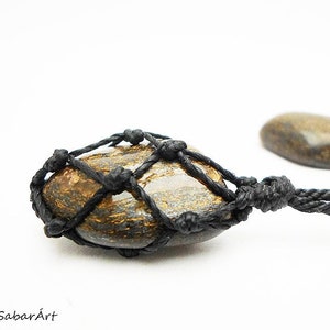 Mans necklace, bronzite necklace, gift for him, mens pendant, copper, bronze, mens necklace, leo birthstone, leo zodiac sign, mens jewelry