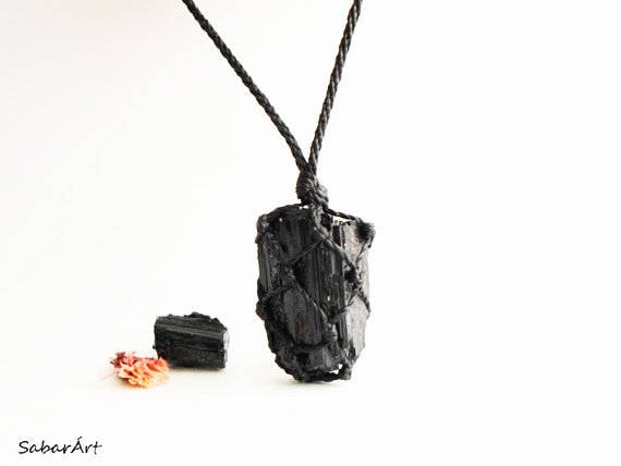 Natural Raw Black Tourmaline Protection Necklace – Glorious Healing Crystals