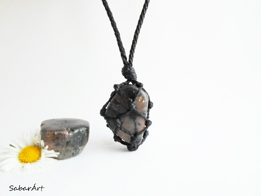 Chiastolite pendant, Chiastolite necklace, Cross Stone jewelry, cross stone, harmony stone, Andalusite jewellery, healing stone