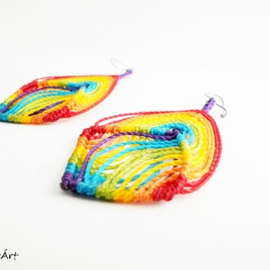 Rainbow earrings, LGBT earrings, LGBT jewelry, gay pride earrings, fun earrings