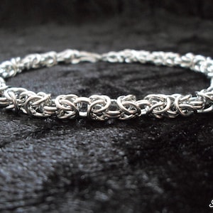 Maliënarmband, stalen schakelarmband, maliënkolder, stalen armband, stalen herenarmband