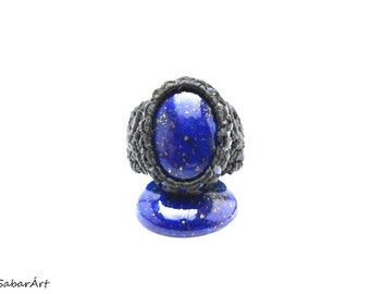 Lapis lazuli ring, all ring sizes available, Lapis lazuli rings, Lapis lazuli jewelry, Lapis lazuli jewellery, blue ring, mens rings, cobalt