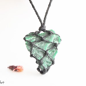 Unique Raw Jade Pendant, Pisces Zodiac Sign Jewelry, March Birthstone Necklace