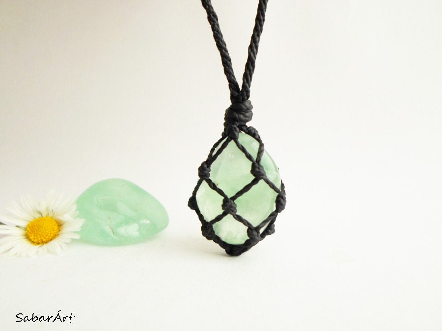 Fluorite pendant, healing stone jewelry, fluorite necklace, fluorite …