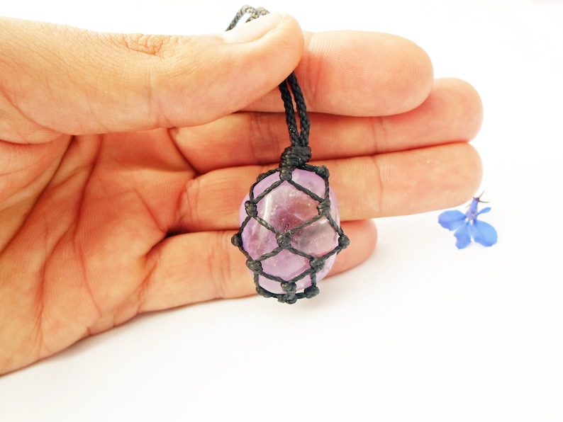 Amethyst necklace, amethyst pendant, amethyst necklaces, amethyst jewelry, chakra necklace, pisces birthstone, february birthstone, purple image 5