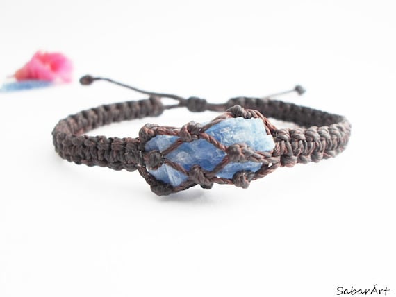 Buy Blue Kyanite Bracelet Blue Swarovski Crystal Jewelry Gemstone Boho  Bracelet Hippie Silver Bracelet Handmade Coin Unique Jewelry for Women  Online in India - Etsy