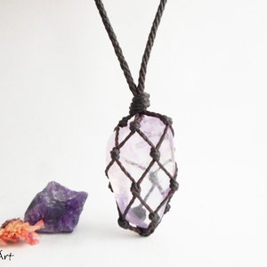 Amethyst necklace, amethyst pendant, amethyst necklaces, amethyst jewelry, chakra necklace, pisces birthstone, february birthstone, purple image 1