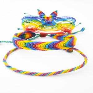 Custom Rainbow Bracelet LGBTQIA Pride Jewelry, Friendship Gift image 8