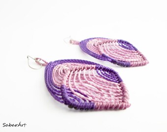 Teen girls earrings, purple lovers, large earrings, statement earrings, lightweight earrings