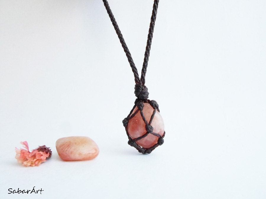 Sunstone necklace, sunstone pendant, sunstone jewelry, bohemian neckl…