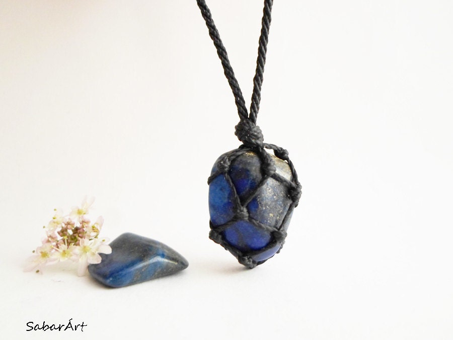 Mens necklace, jewelry for men, Lapis lazuli necklace, Lapis lazuli j…