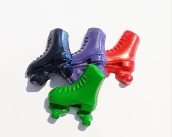 Roller Skate Crayons: 80s Party Favors, Recycled Wax
