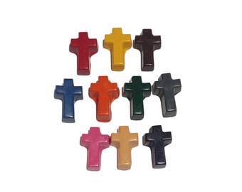 Cross Crayons: Easter Basket Party Favors, Church Gifts