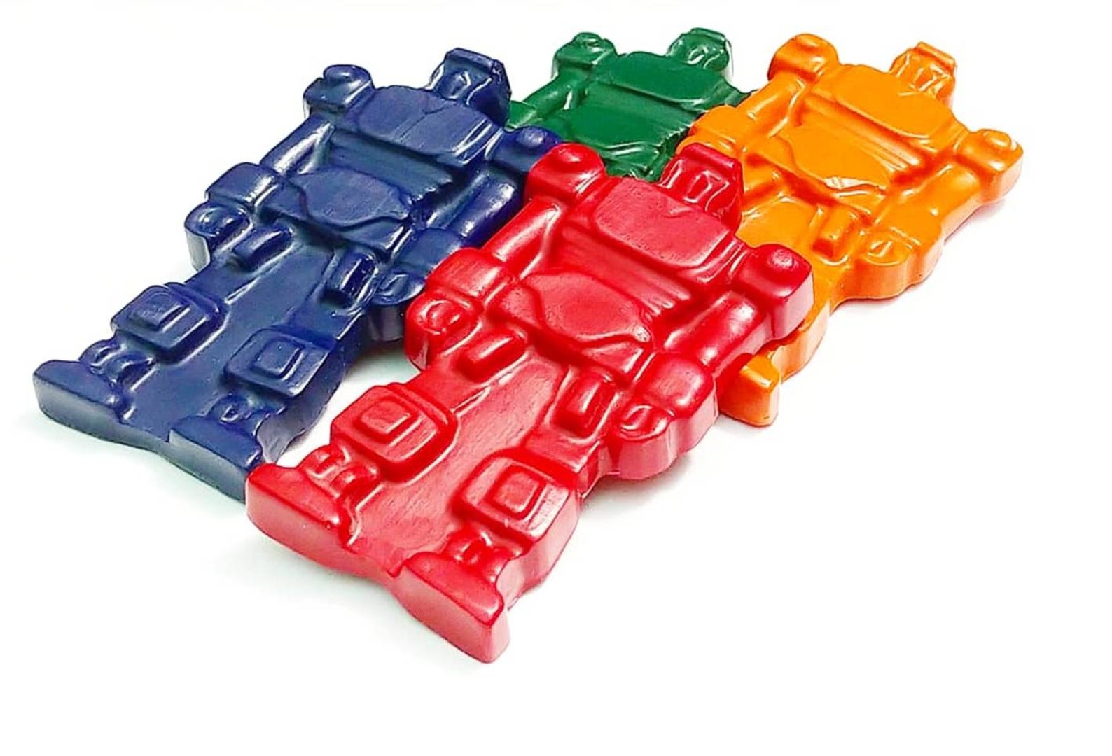 Robot Crayons Transforming Robot Jumbo Crayons Recycled Etsy