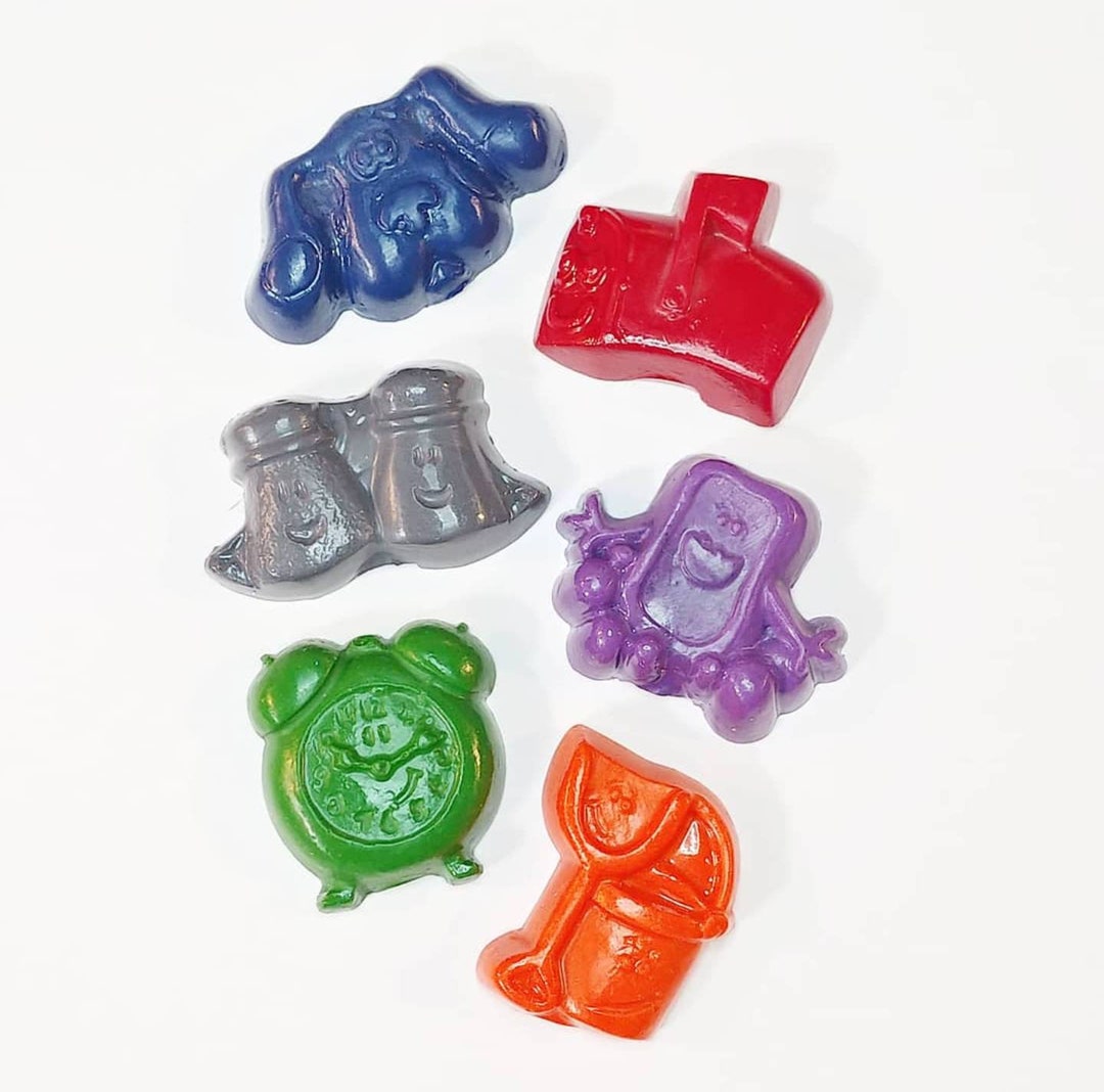 Blue Raspberry Flavored Crayons Character Crayons: Blue's Clues Party Favors, Kids Gift (set of 6) - Etsy