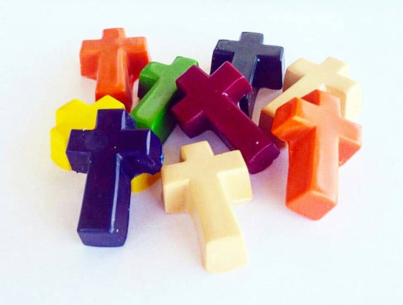 Cross Crayons, Easter Crayons, Church Crayons, Party Crayons, Easter Egg, Easter Basket, Easter Party, Party Favors, Church Party, Baptism image 7