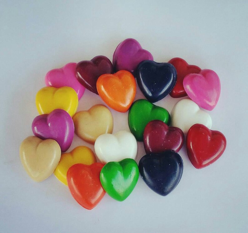 Download Heart Crayons Valentines Crayons Party Favors Gifts | Etsy