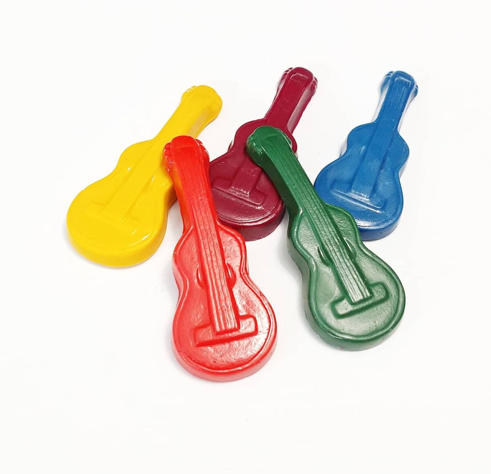 Guitar Crayons Gift Set Child's Gift Custom Crayons Etsy
