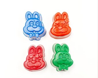 Easter Bunny Soap, Easter Soap, Soap Crayons, Bunny Tail, Bath Crayons, Easter Basket Gift, Bath Toys, Colored Soap, Kids Soap, Happy Easter