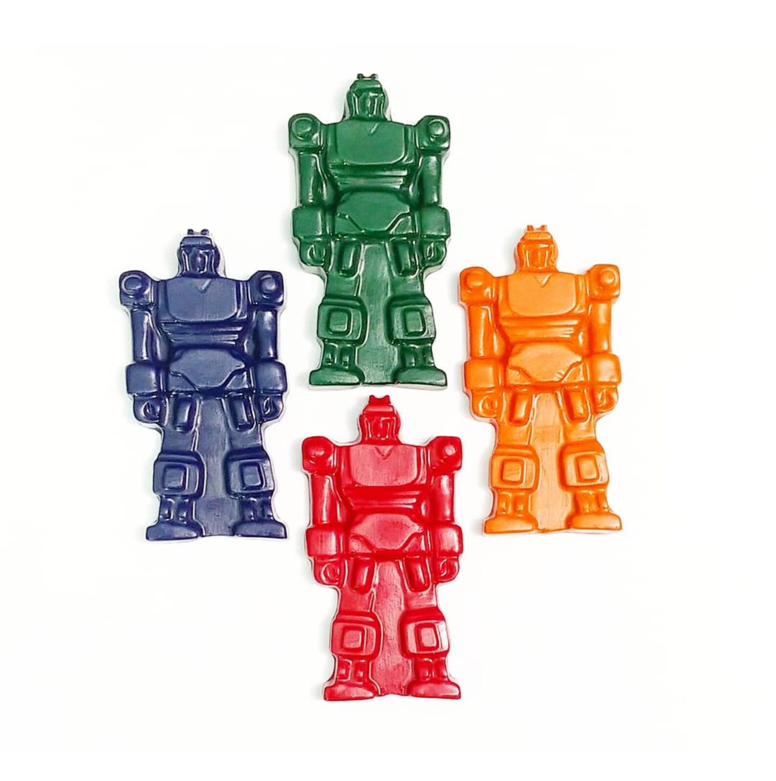 Robot Crayons Transforming Robot Jumbo Crayons Recycled Etsy