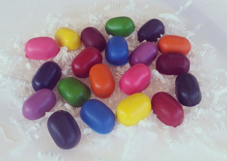 Easter Crayons, Jelly Bean, Egg Crayons, Rock Crayons, Sensory, Egg Fillers, Basket Filler, Easter Party, Class Favors, Candy Alternative image 2