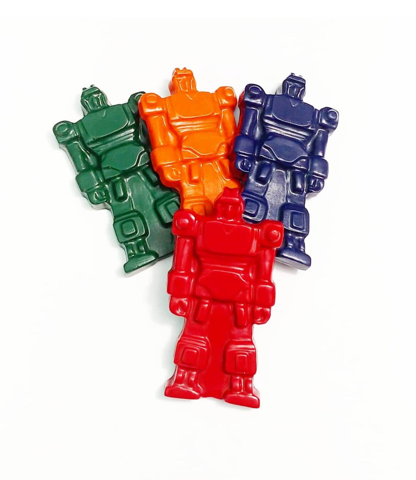 Robot Crayons Transforming Robot Jumbo Crayons Recycled Etsy
