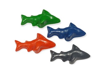 Shark Crayons: Set of 4, Ocean Party Favors