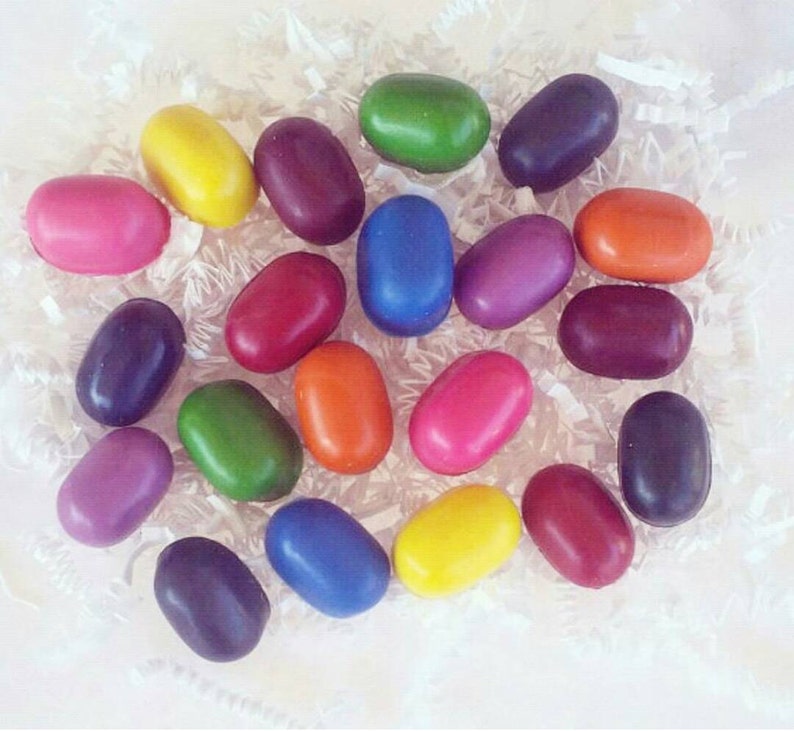 Easter Crayons, Jelly Bean, Egg Crayons, Rock Crayons, Sensory, Egg Fillers, Basket Filler, Easter Party, Class Favors, Candy Alternative image 1