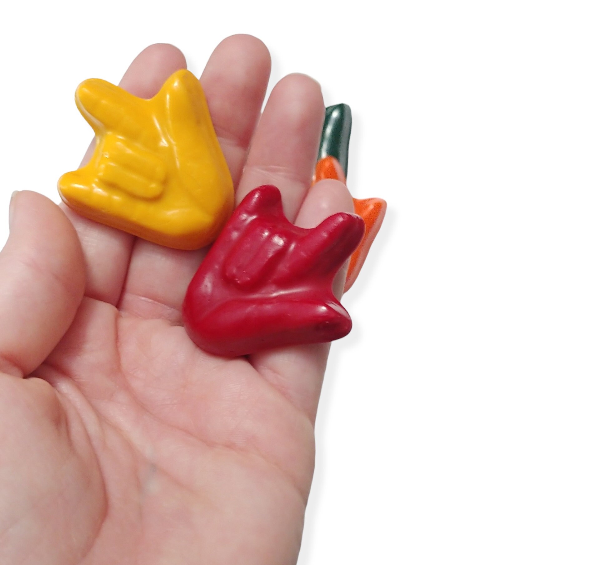 ASL I Love You Crayons American Sign Language Sign Etsy Hong Kong