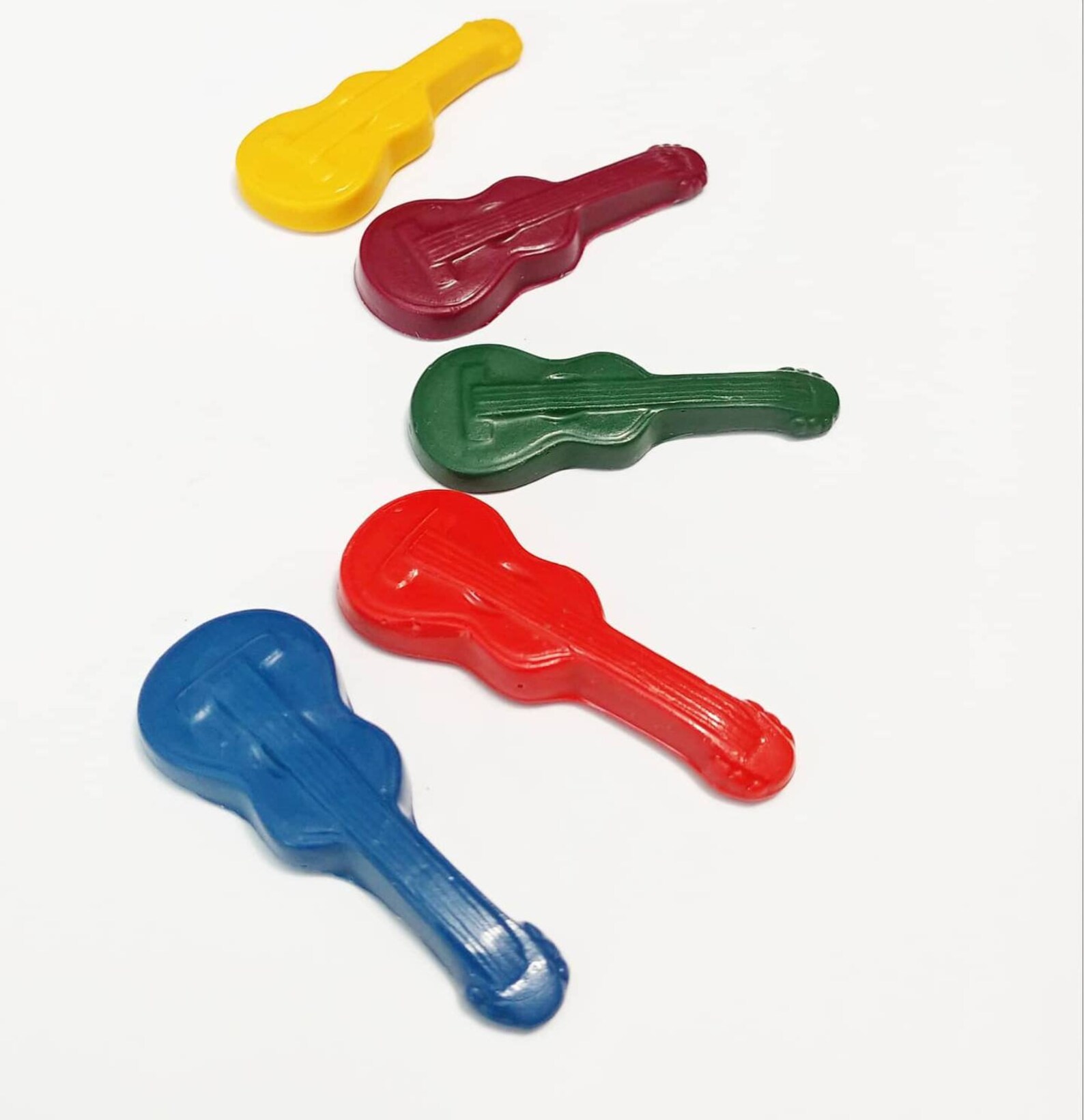 Guitar Crayons Gift Set Child's Gift Custom Crayons Etsy