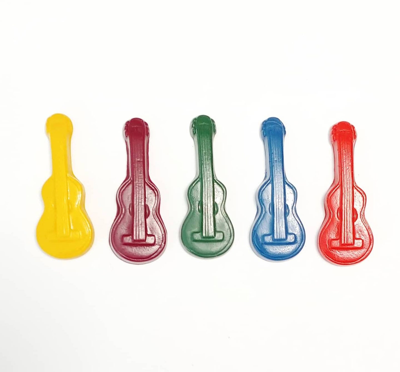 Guitar Crayons Gift Set Child's Gift Custom Crayons Etsy