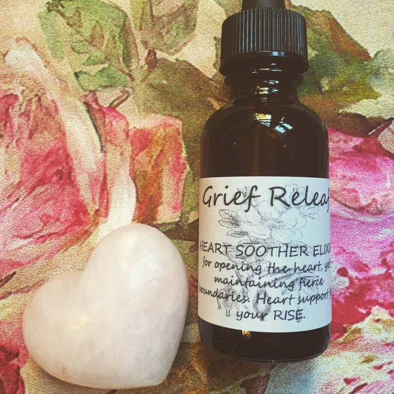 Grief Relief Elixir Organic Alcohol, Organic Wildharvested Herbs Etsy