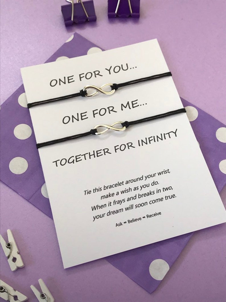 Infinity Wish Bracelet Infinity String Bracelet Love Etsy