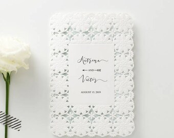 elegant rose flowers laser cut belly band wedding invitations etsy