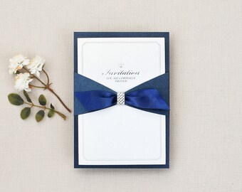 ribbon invitation artepapery