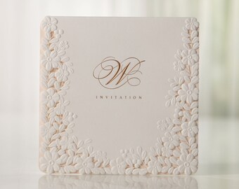 Embossed Invitations Etsy